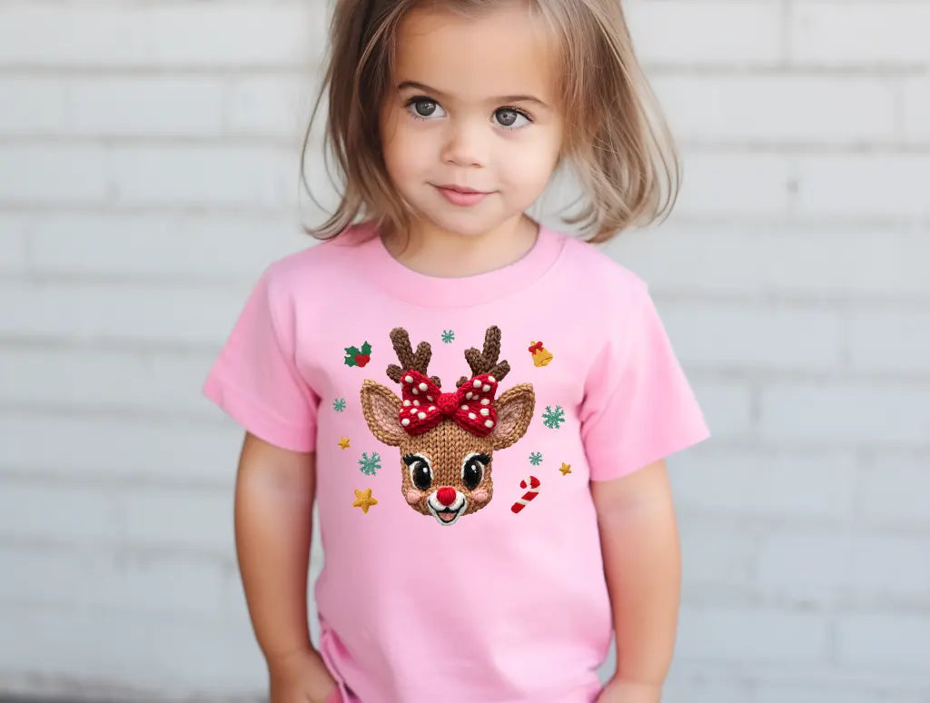 Girly Christmas Reindeer brandedbybarta