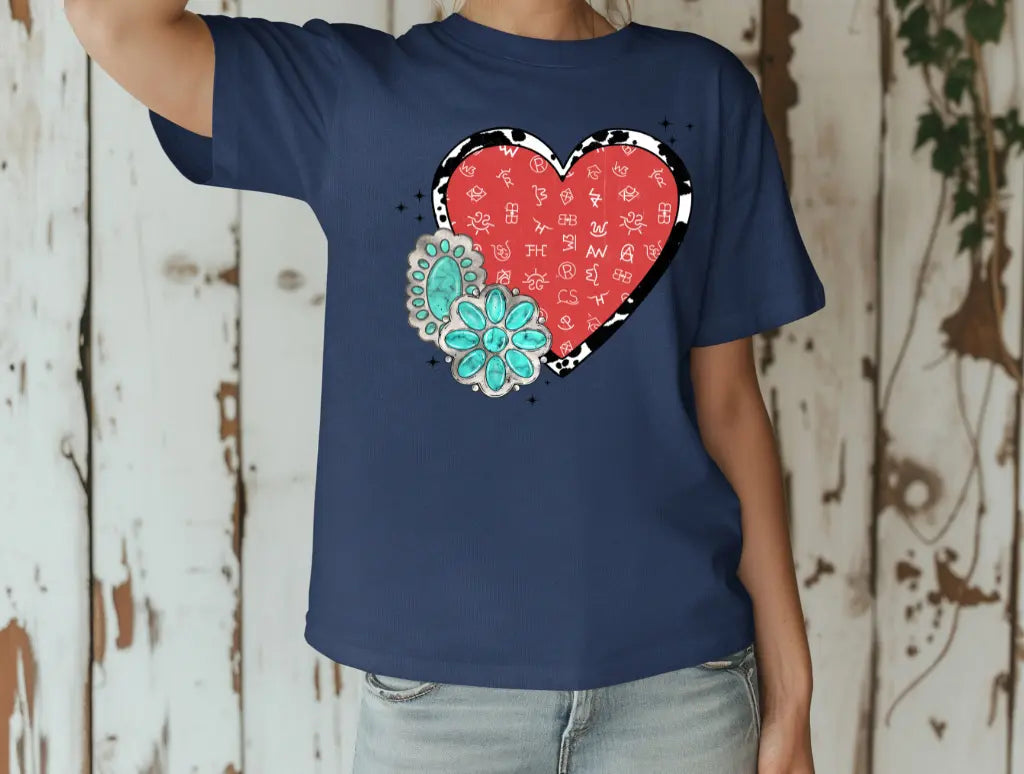 Turquoise Branded Heart brandedbybarta