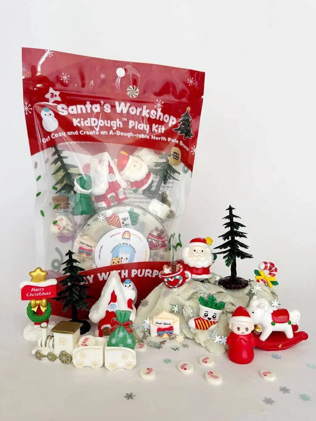 Santa's Workshop KidDough Play Kit Earth Grown KidDoughs (KidDoughs by EGKD)