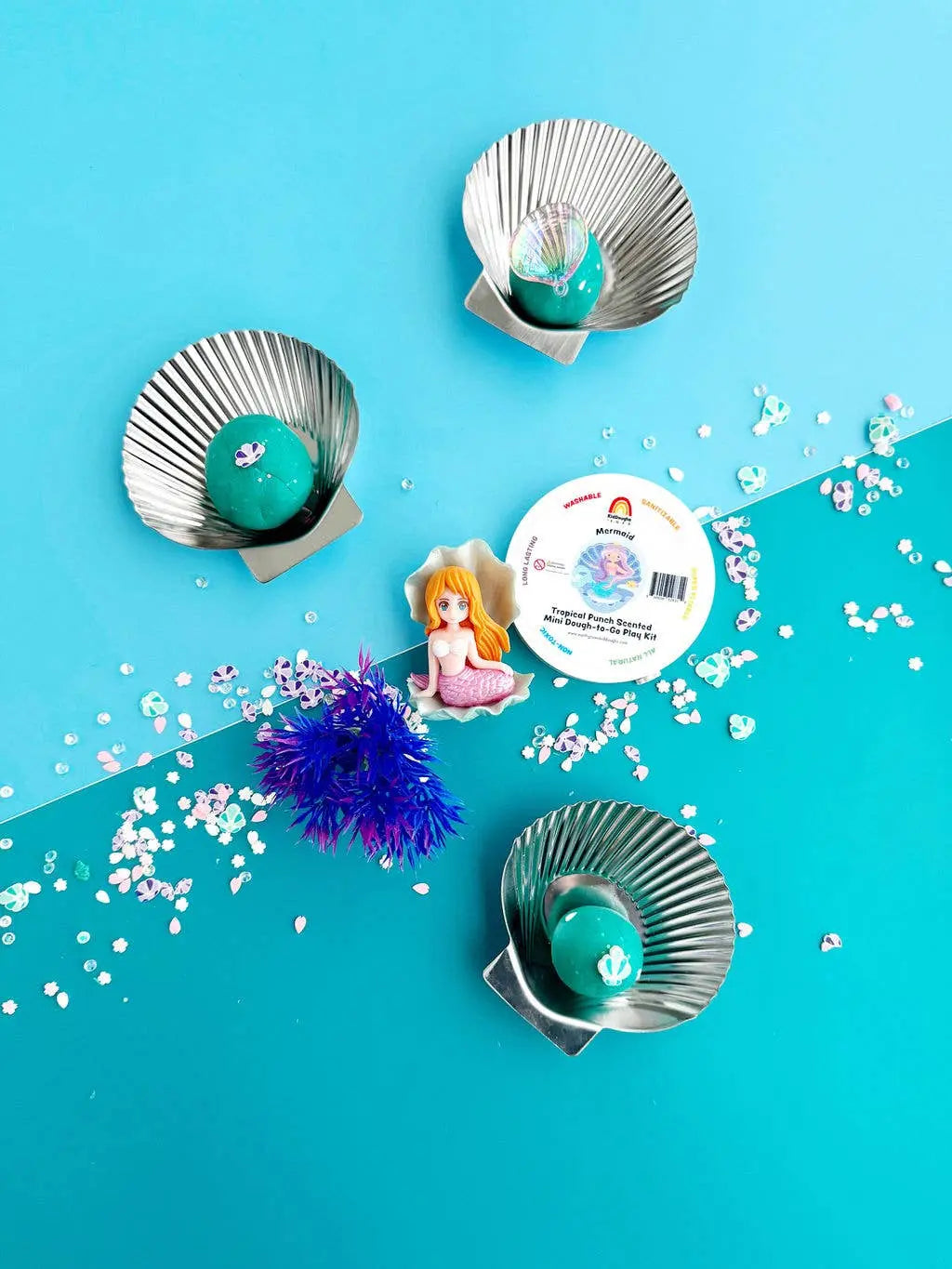 Mermaid Mini Dough-To-Go Earth Grown KidDoughs (KidDoughs by EGKD)