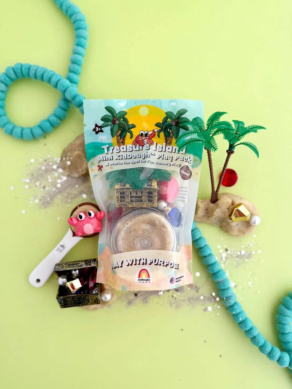 Treasure Island Mini Play Pack Earth Grown KidDoughs (KidDoughs by EGKD)