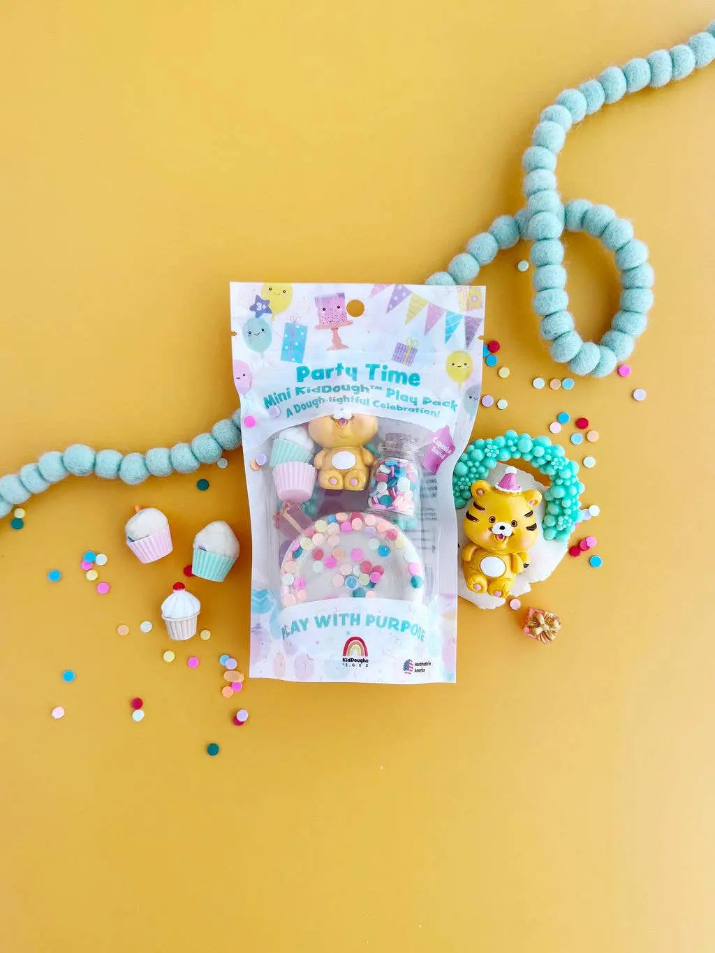 Party Time Mini KidDough Play Pack Earth Grown KidDoughs (KidDoughs by EGKD)
