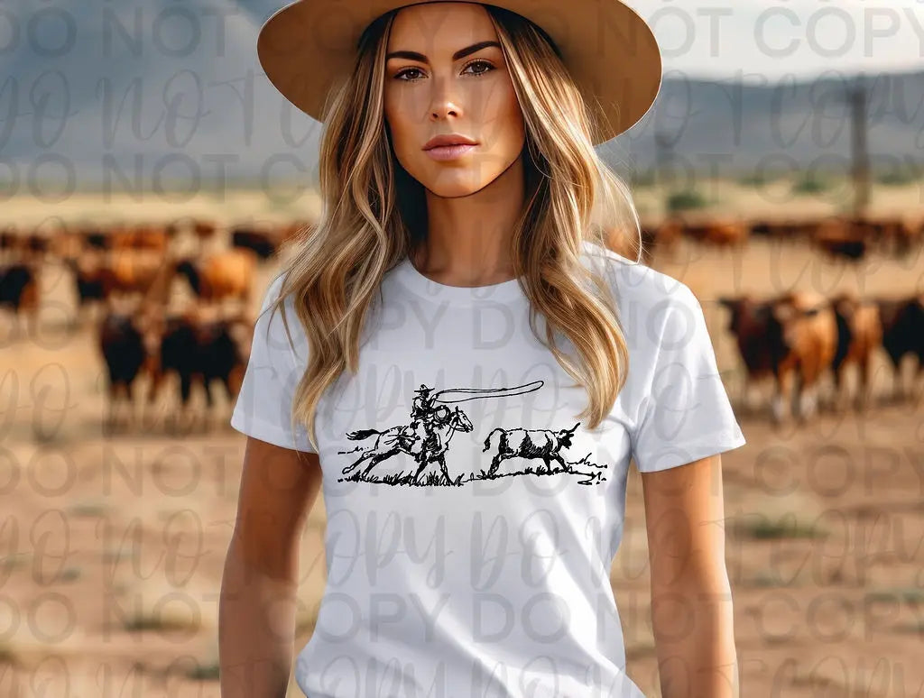 Cowboy Roping - Branded By Barta