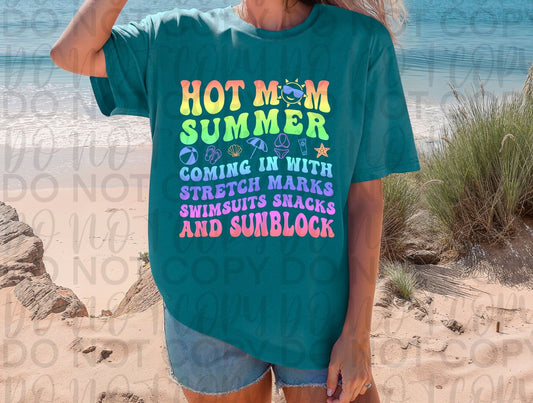 Hot mom summer neon