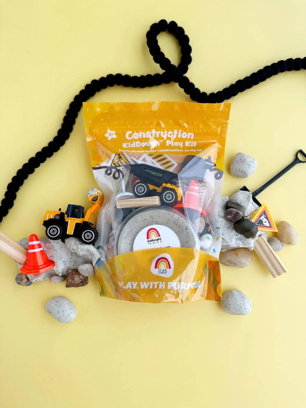 Construction (Cookies & Cream) KidDough Play Kit - Branded By Barta