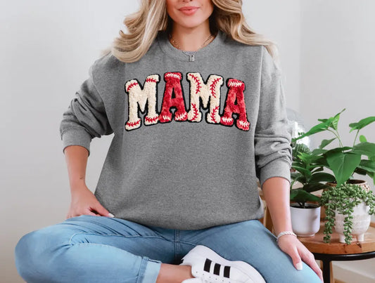 Baseball Mama Faux Yarn brandedbybarta