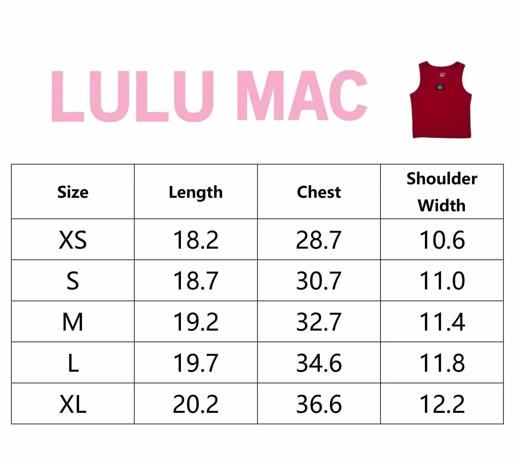 DD-TANK MAROON LULU MAC SOLID TANK TOPS Girlie Girl Originals