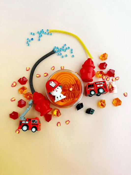 Fire Station KidDough Play Kit Earth Grown KidDoughs (KidDoughs by EGKD)
