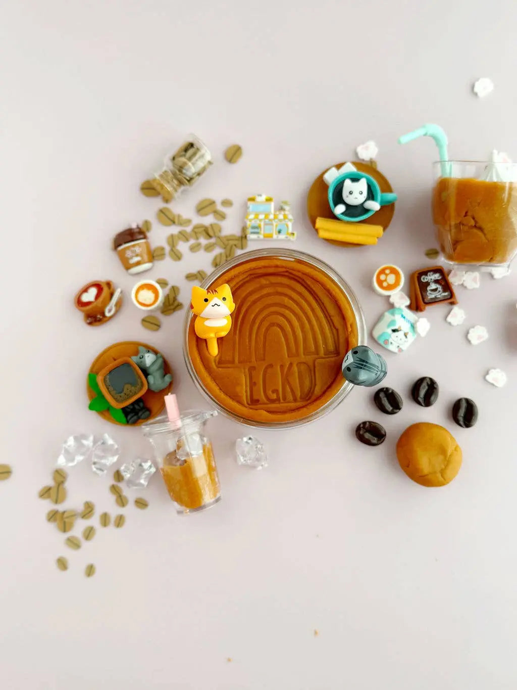 Cat Cafe KidDough Play Kit Earth Grown KidDoughs (KidDoughs by EGKD)