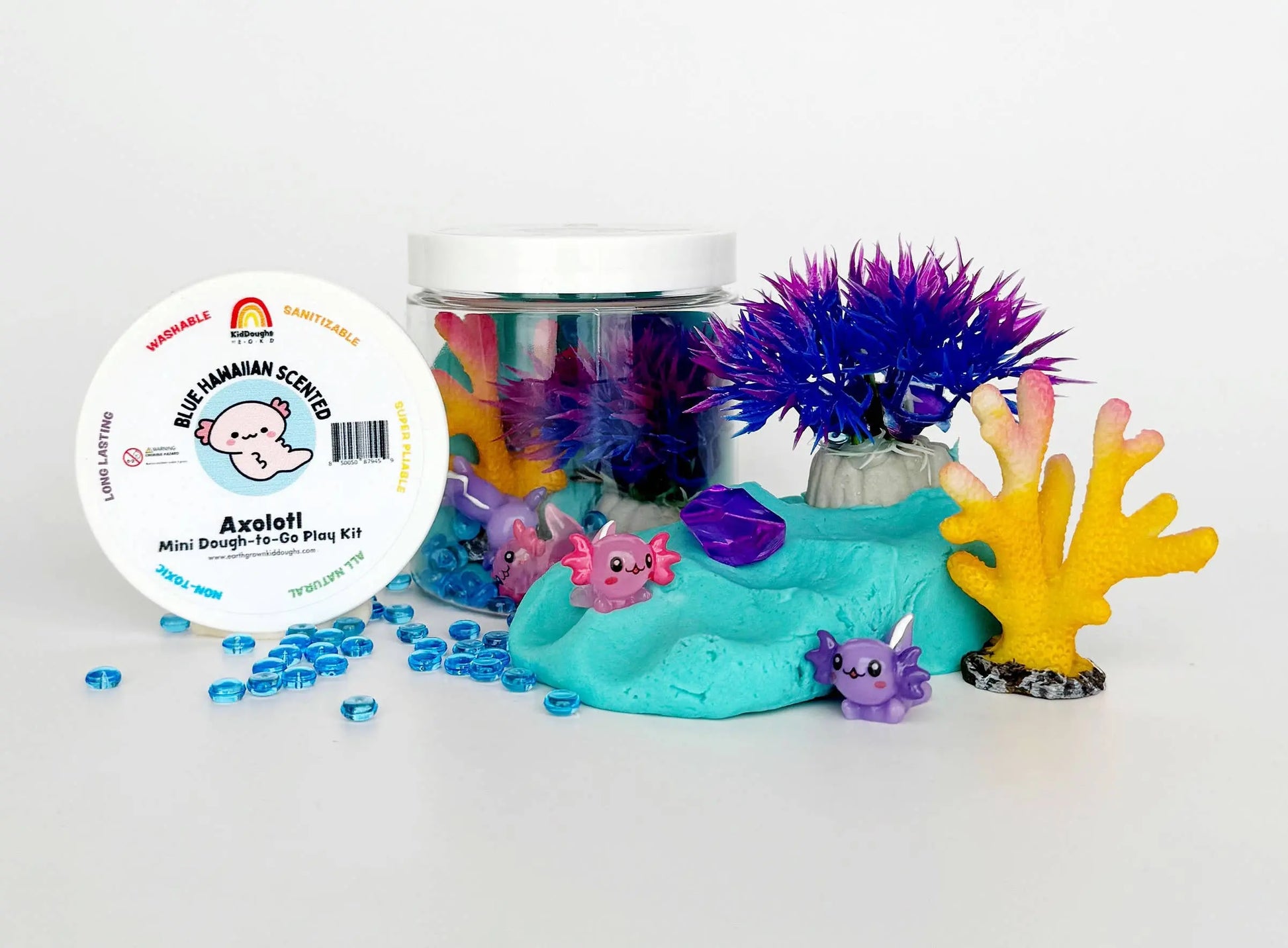 Axolotl (Blue Hawaiian) Mini Dough-To-Go - Branded By Barta