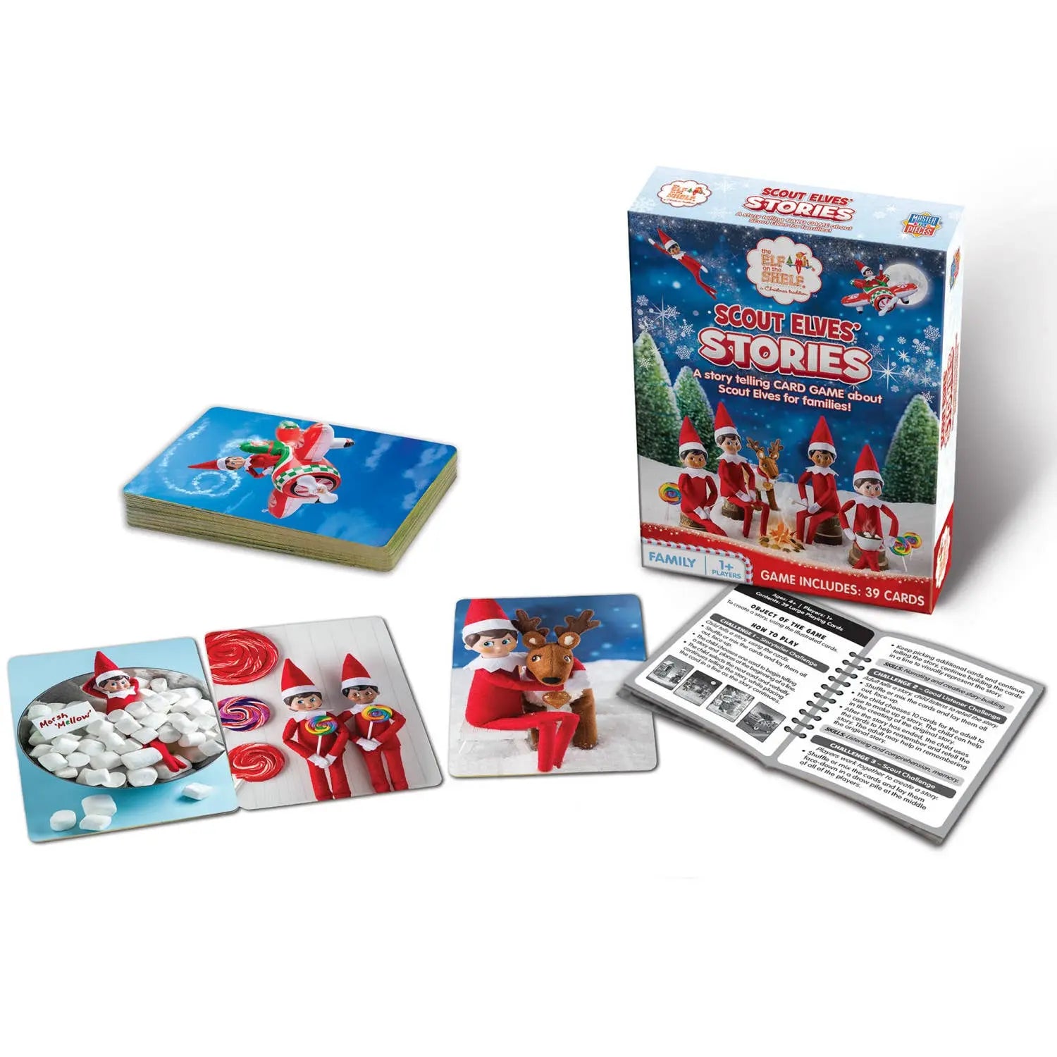 Elf on the Shelf - Scout Elves Stories Card Game Masterpieces Puzzles
