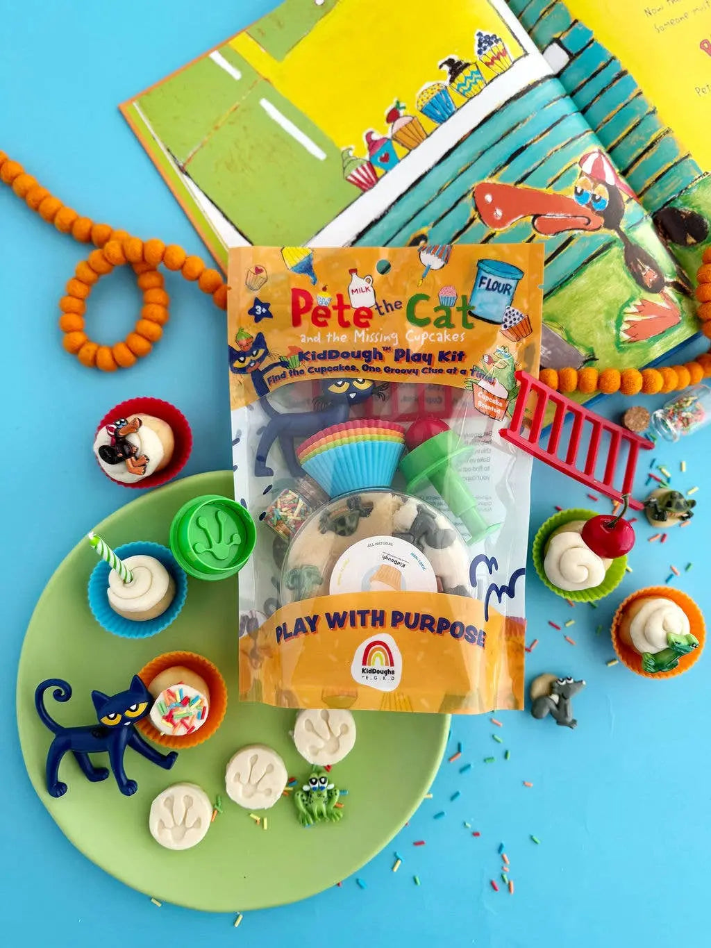 Pete The Cat KidDough Play Kit Earth Grown KidDoughs (KidDoughs by EGKD)