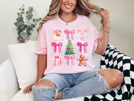 Pink Christmas Collage