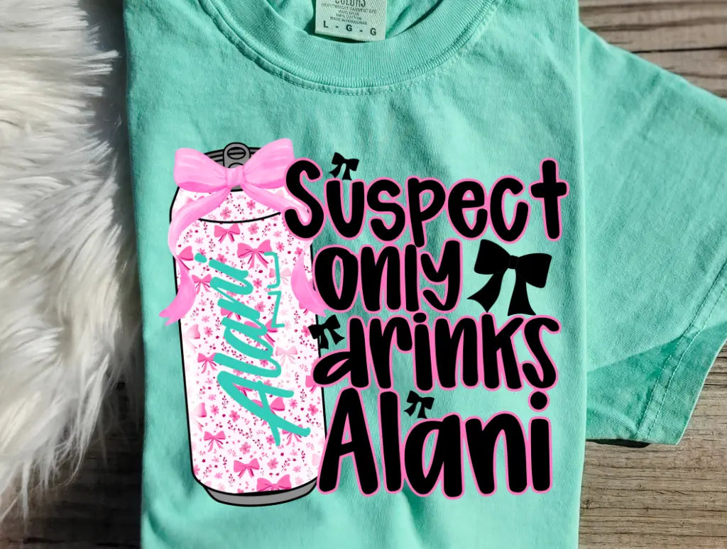 Suspect Only Drinks Alani brandedbybarta
