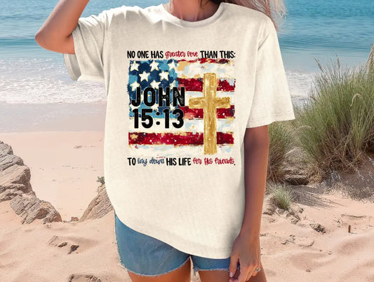 America Flag John 15:13 brandedbybarta