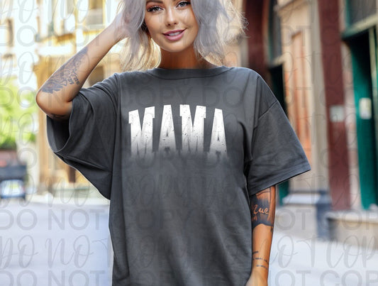 Mama White Distressed