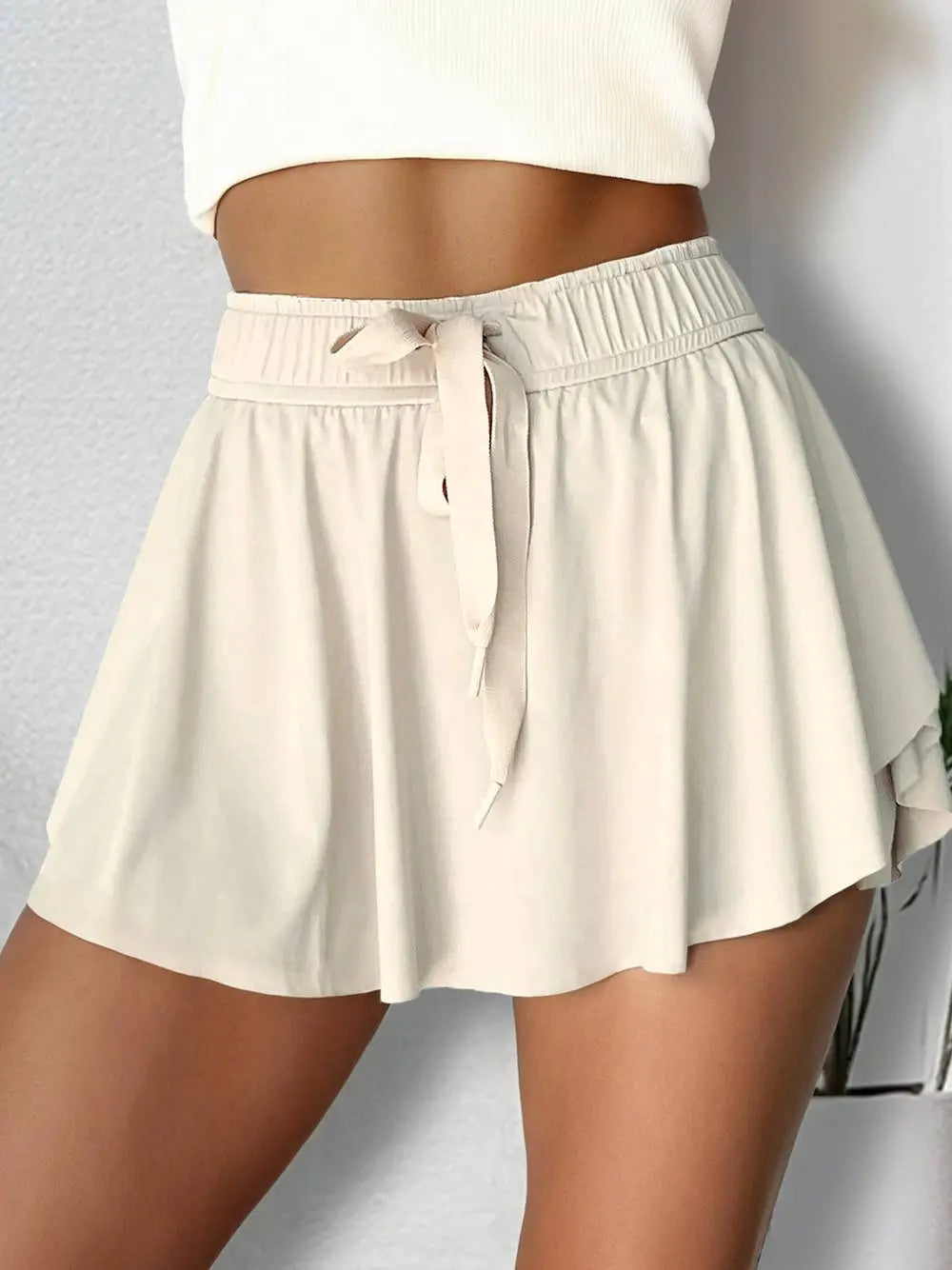 Drawstring High Waist Lined Tennis Skorts | 7 Colors - Branded By Barta