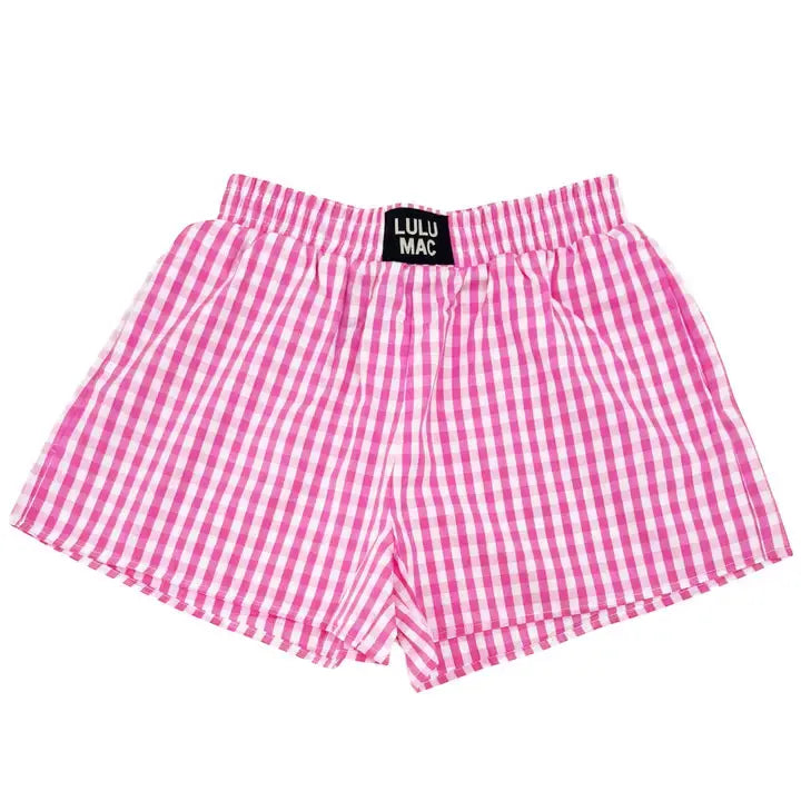 Pink Gingham Boxer Short Girlie Girl Originals