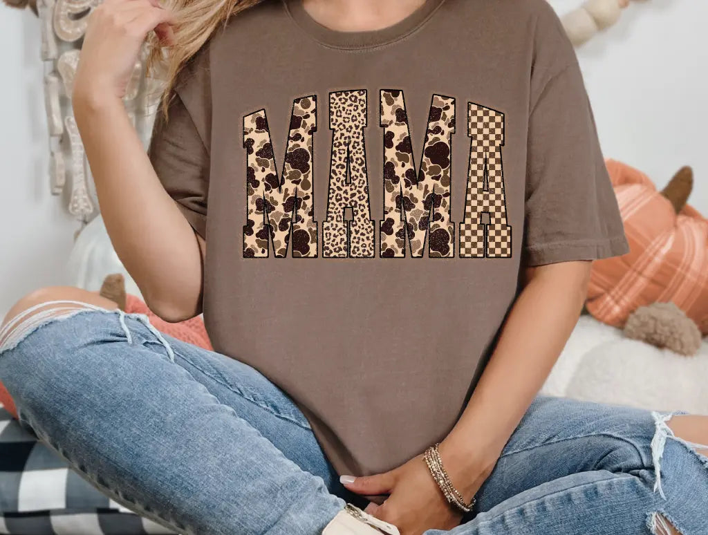Camo Leopard Checkered Mama brandedbybarta