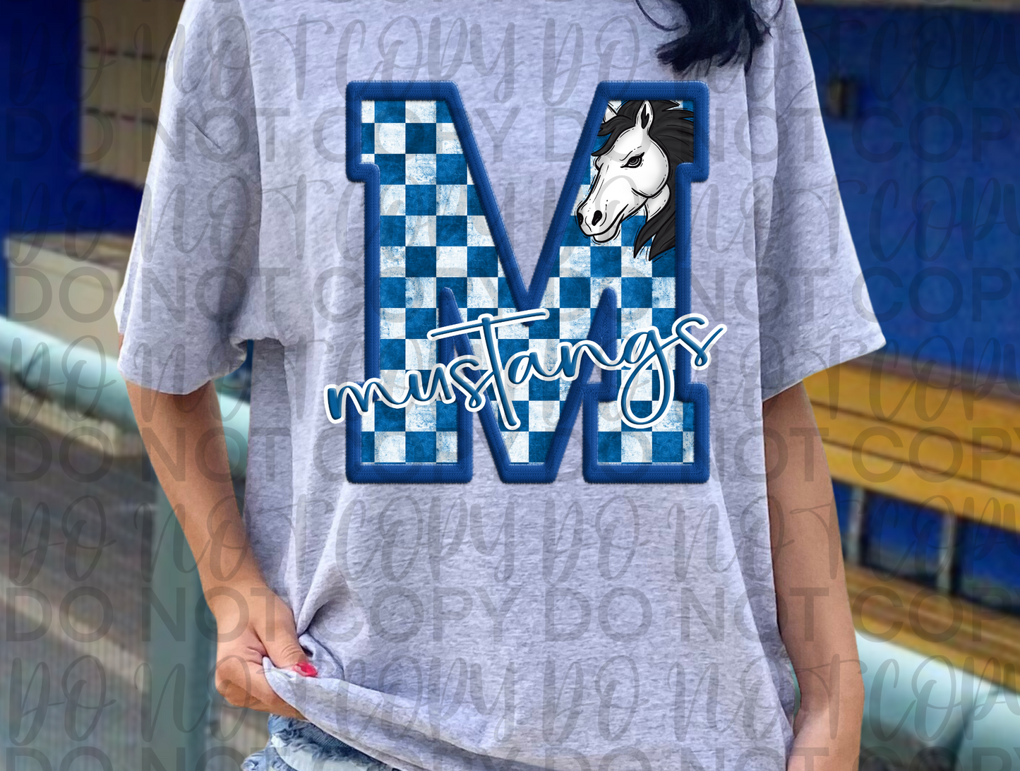 M Mustangs Natalia Checkered