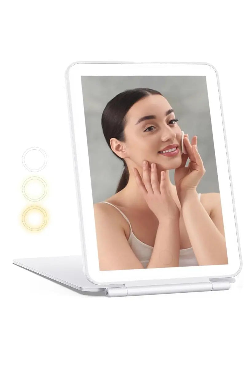 Rechargeable travel led makeup mirror tablet Branded By Barta