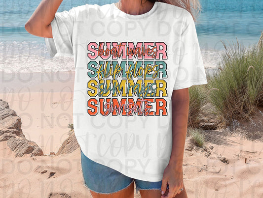 Summer Stacked Wording