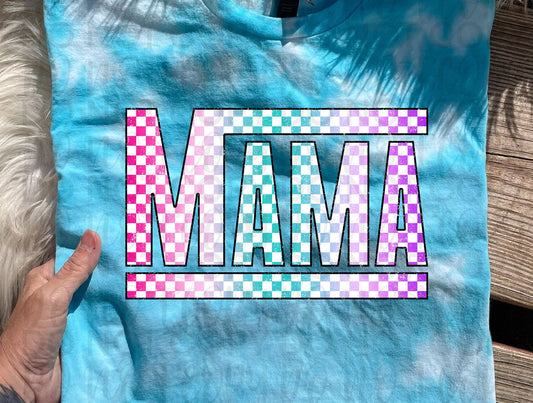 Mama Bright Neon Ice Dye Tee