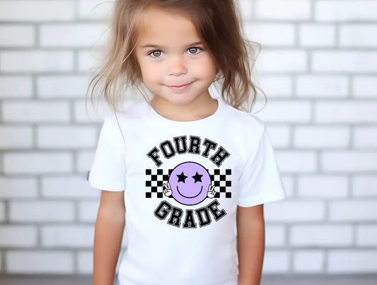 Fourth Grade Smiley Purple brandedbybarta