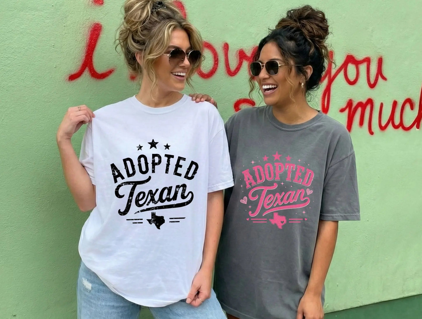 Adopted Texan Retro Texas Graphic brandedbybarta