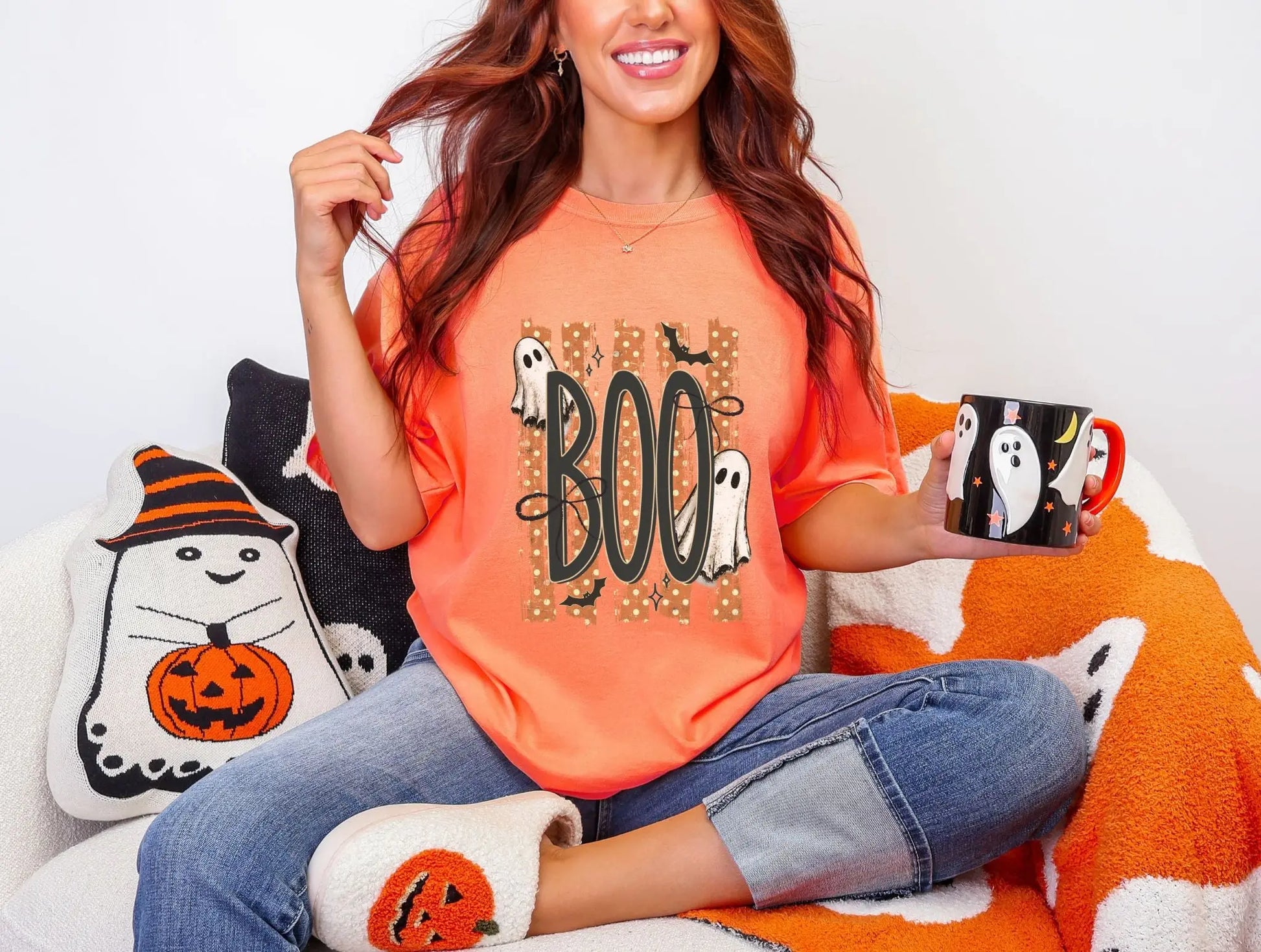 Boo Ghost Halloween Graphic brandedbybarta