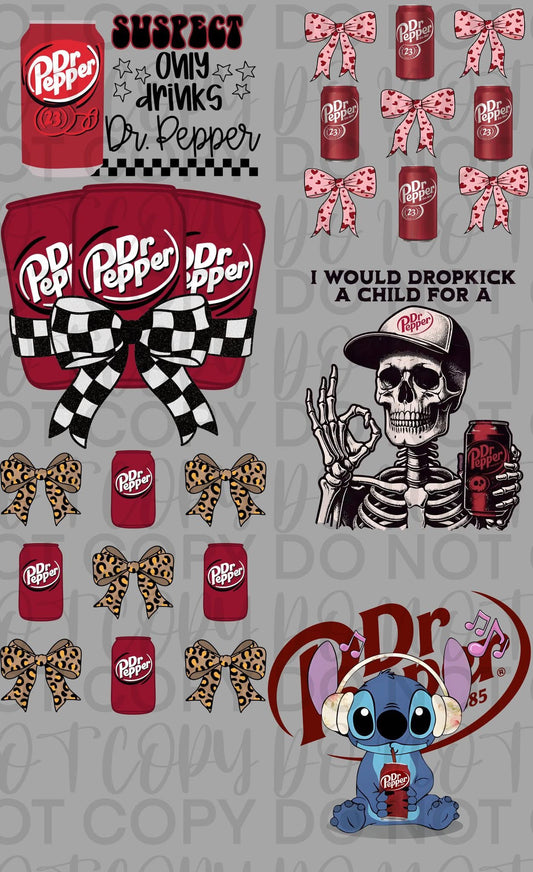 Dr. Pepper Premade Gang Sheet