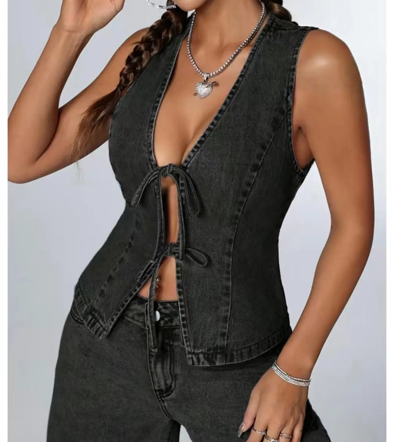 Women's Tie Bow Front Branded By Barta