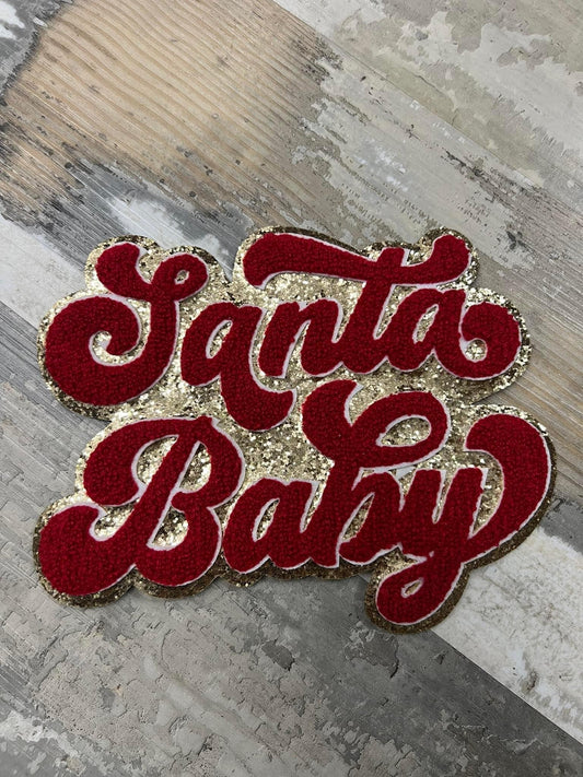 Sant Baby  Chenille Patch