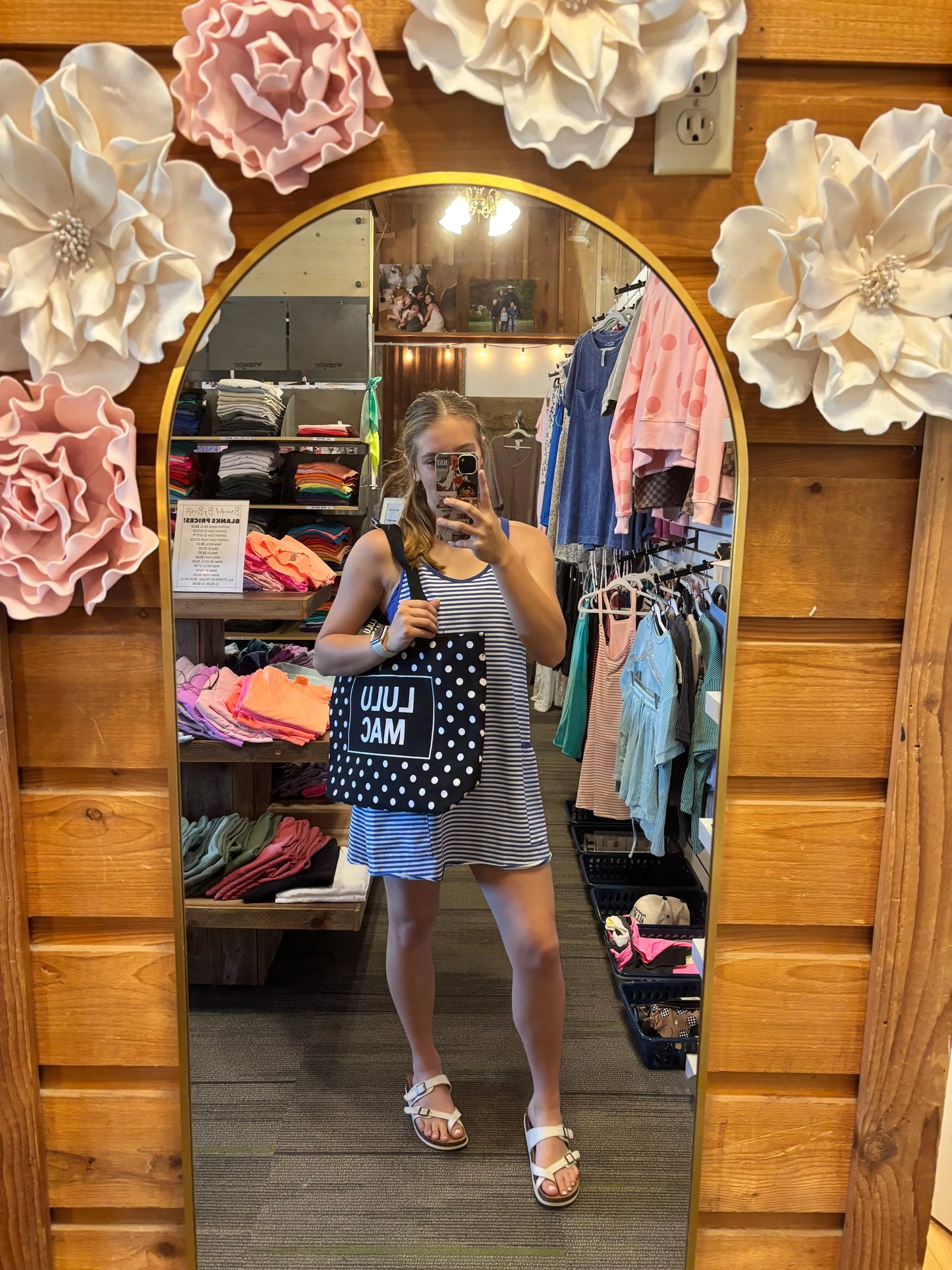 Mini Dress Stripe Romper Branded By Barta