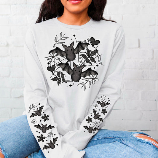 Bat Floral With Sleeves