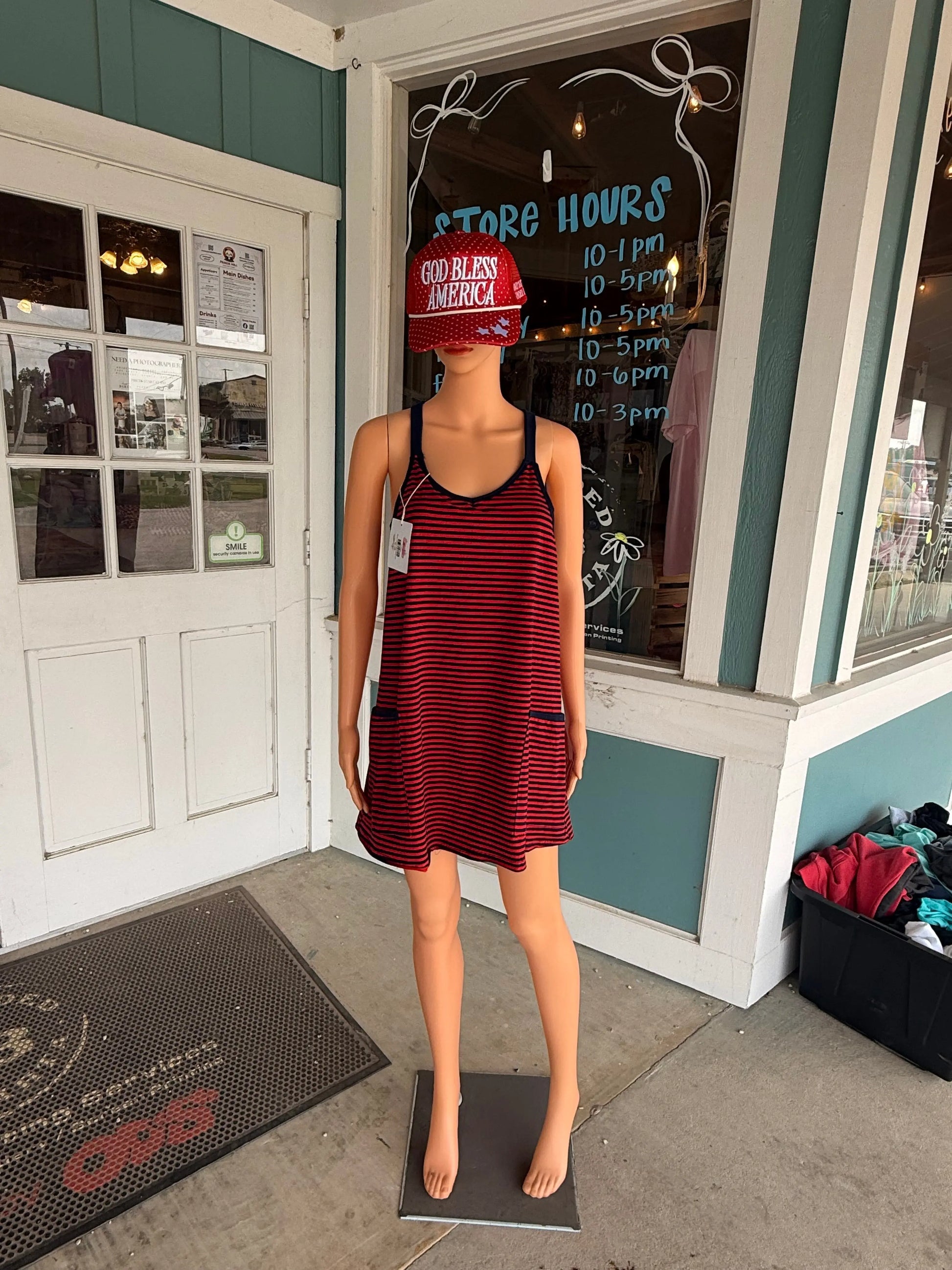 Mini Dress Stripe Romper Branded By Barta