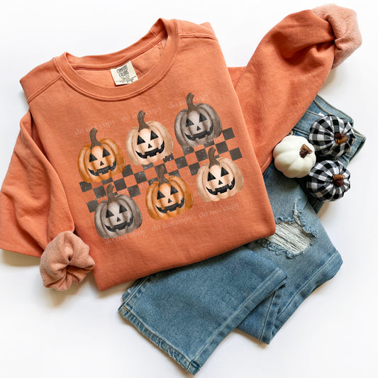 Pumpkin Checkered