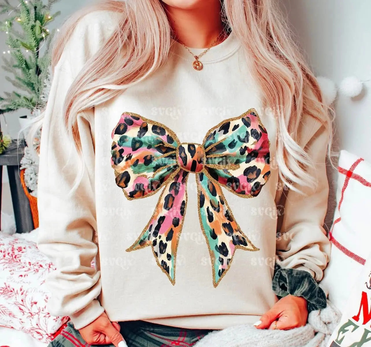 Color leopard bow - Branded By Barta