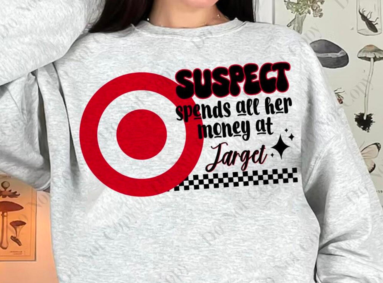 Suspect spends all money at Target