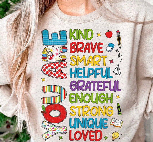 You are kind brave colorful