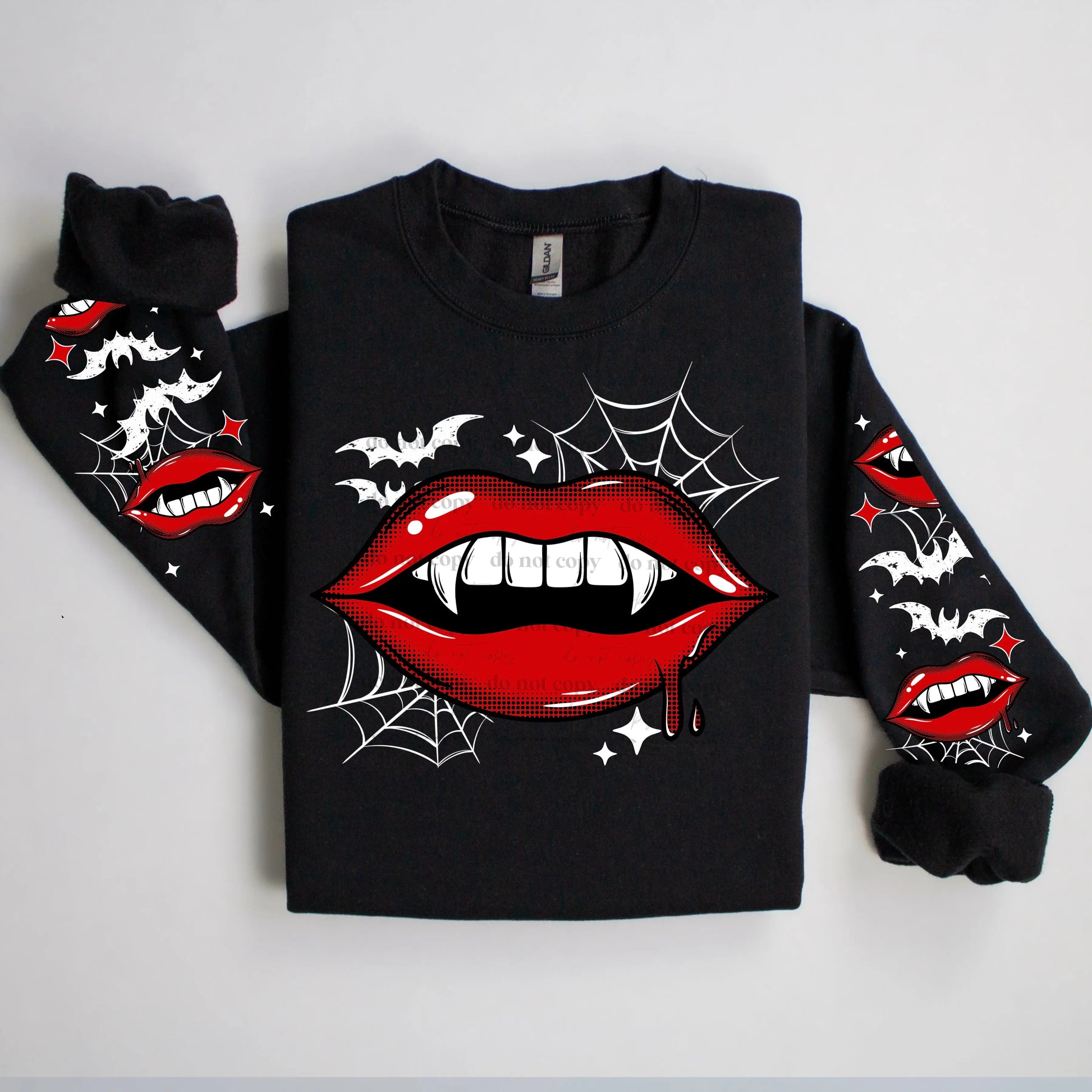 Vampire Lips W/ Bats And Web - Branded By Barta