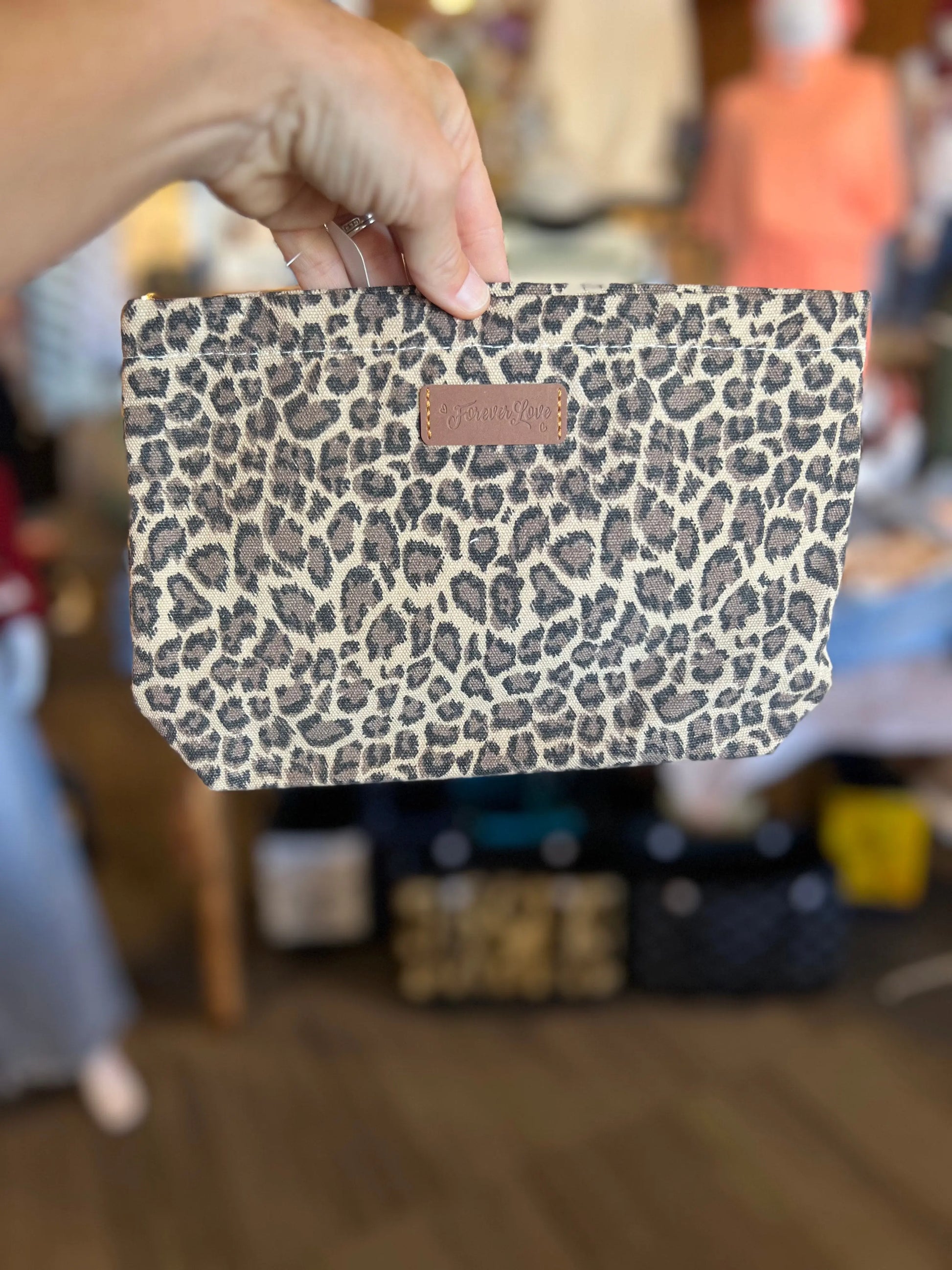 Leopard Print Makeup Bag Organizer Branded By Barta