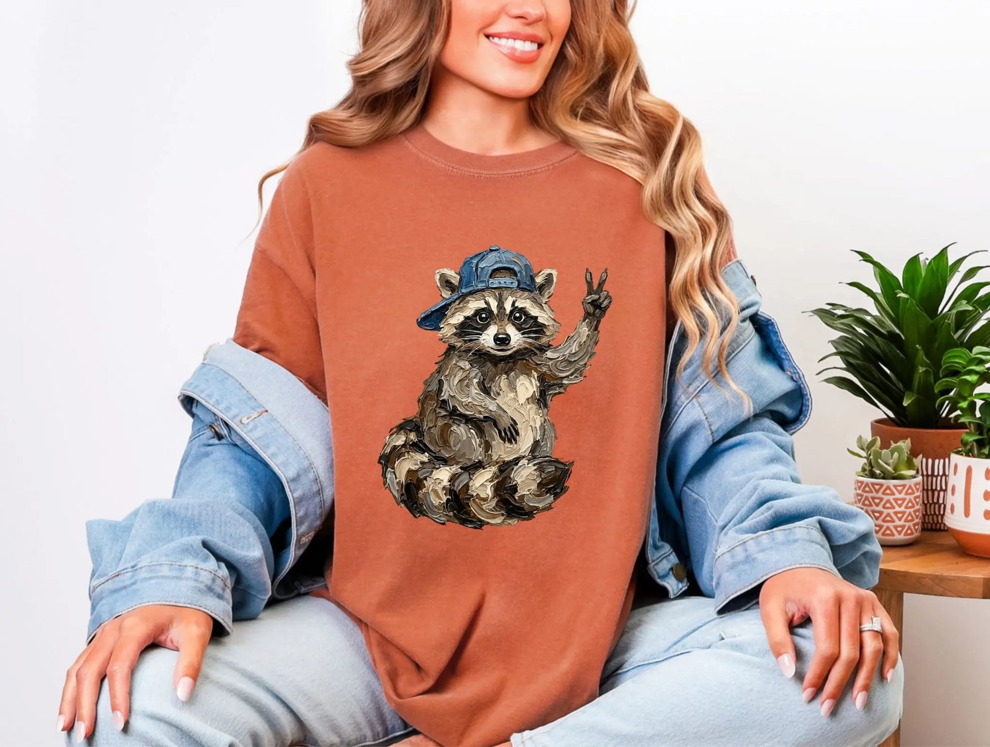 Peace Out Raccoon Graphic brandedbybarta