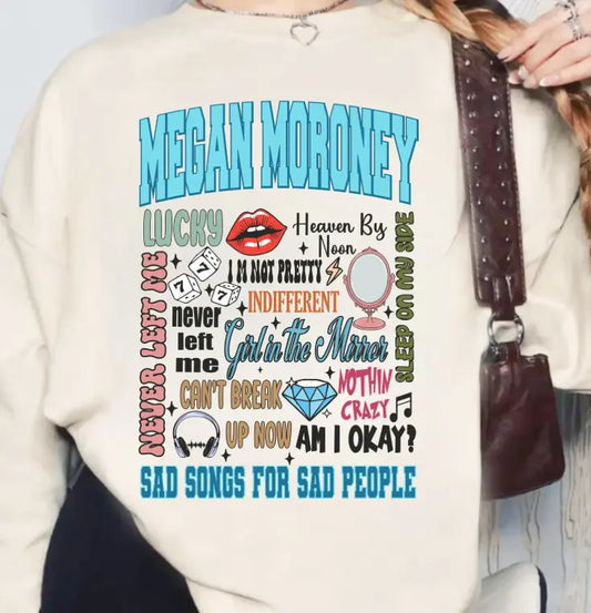 Megan Moroney Song Collage brandedbybarta
