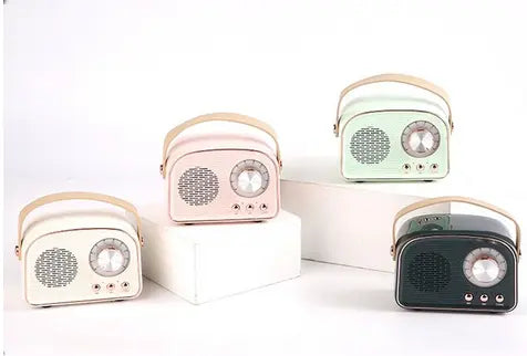 Mini retro radio bluetooth multifunction speaker Branded By Barta