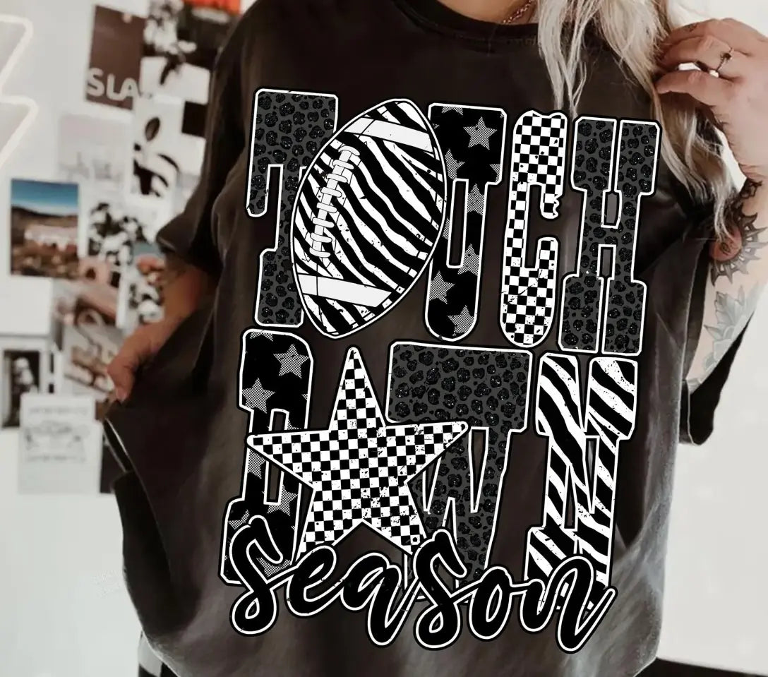 Touchdown Season Checkered Animal Print brandedbybarta