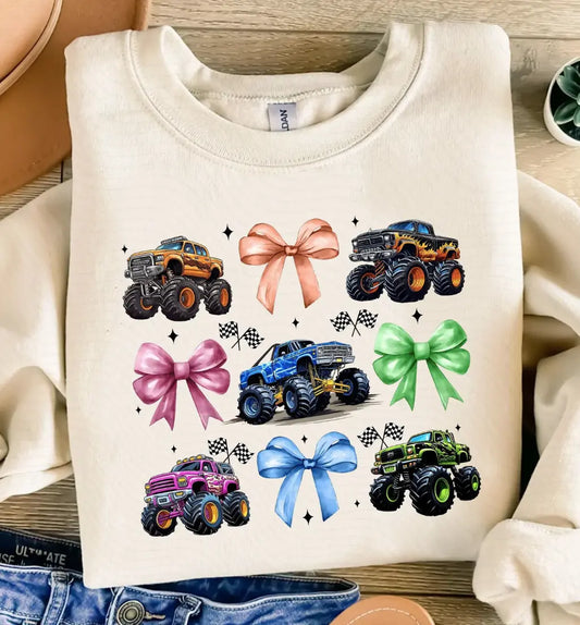 Monster Truck Coquette Bow Collage Branded By Barta