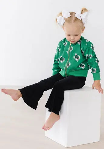 Black Ribbed Velvet Bells Branded By Barta