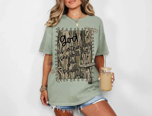 God Is Within Her Graphic Tee Branded By Barta