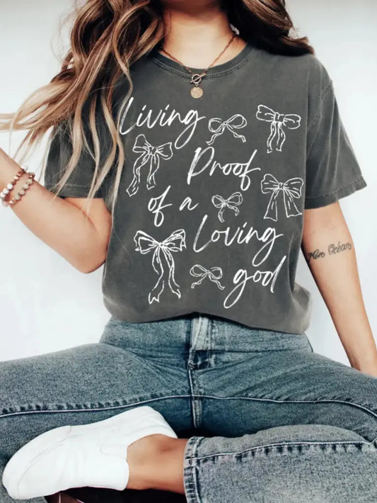 Living Proof Of A Loving God Graphic Tee Branded By Barta